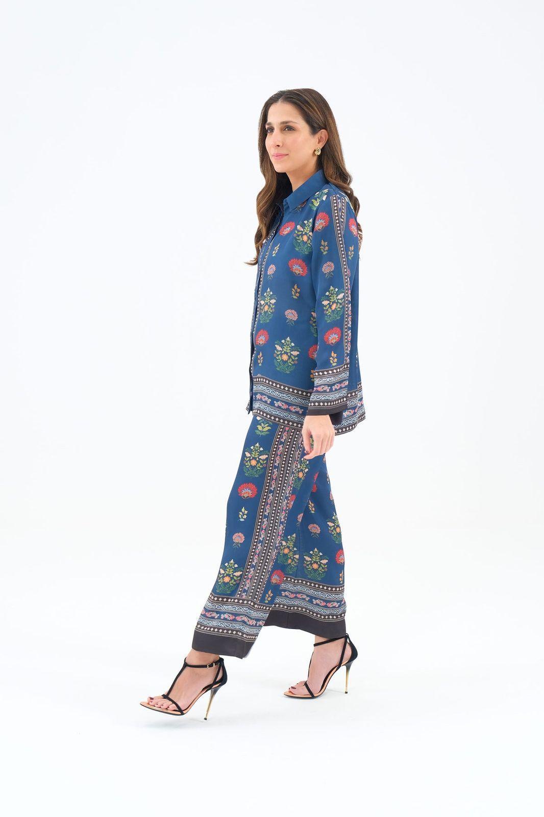 Stylish Printed Lawn Suit for Women - 2 Pcs Set with Cut Work Neckline