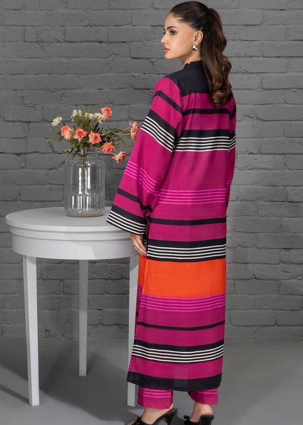 Stylish Printed Lawn Suit for Women - 2 Pcs Set with Cut Work Neckline