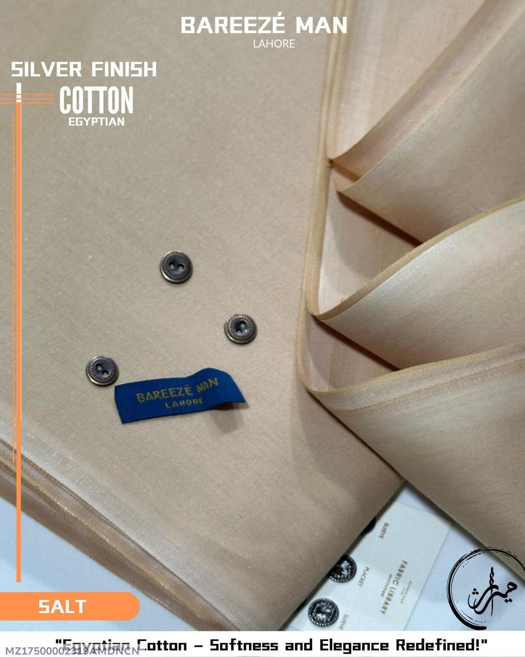 Men’s Unstitched Cotton Plain Suit