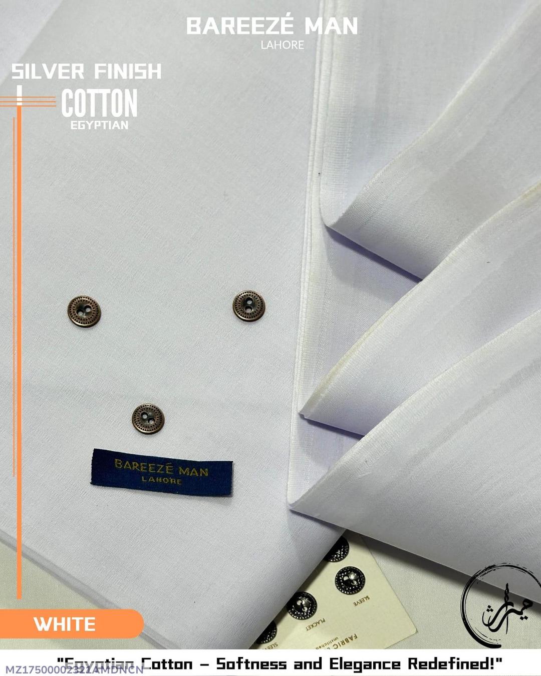 Men’s Unstitched Cotton Plain Suit