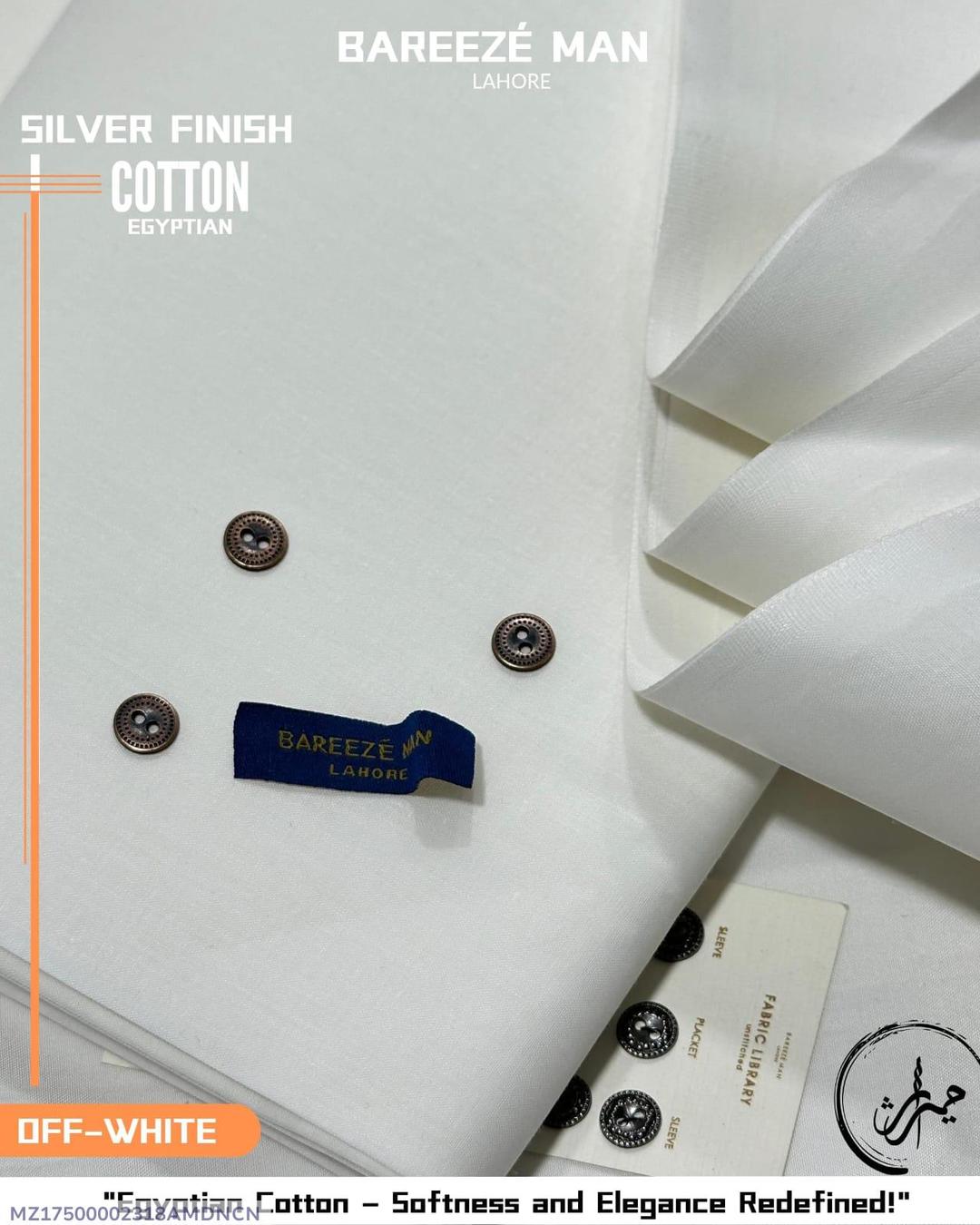 Men’s Unstitched Cotton Plain Suit