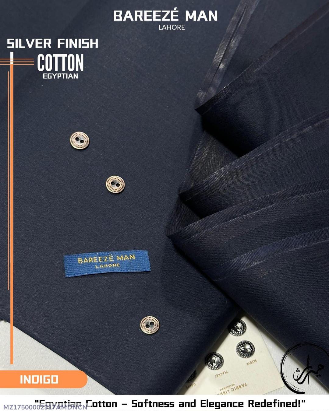 Men’s Unstitched Cotton Plain Suit