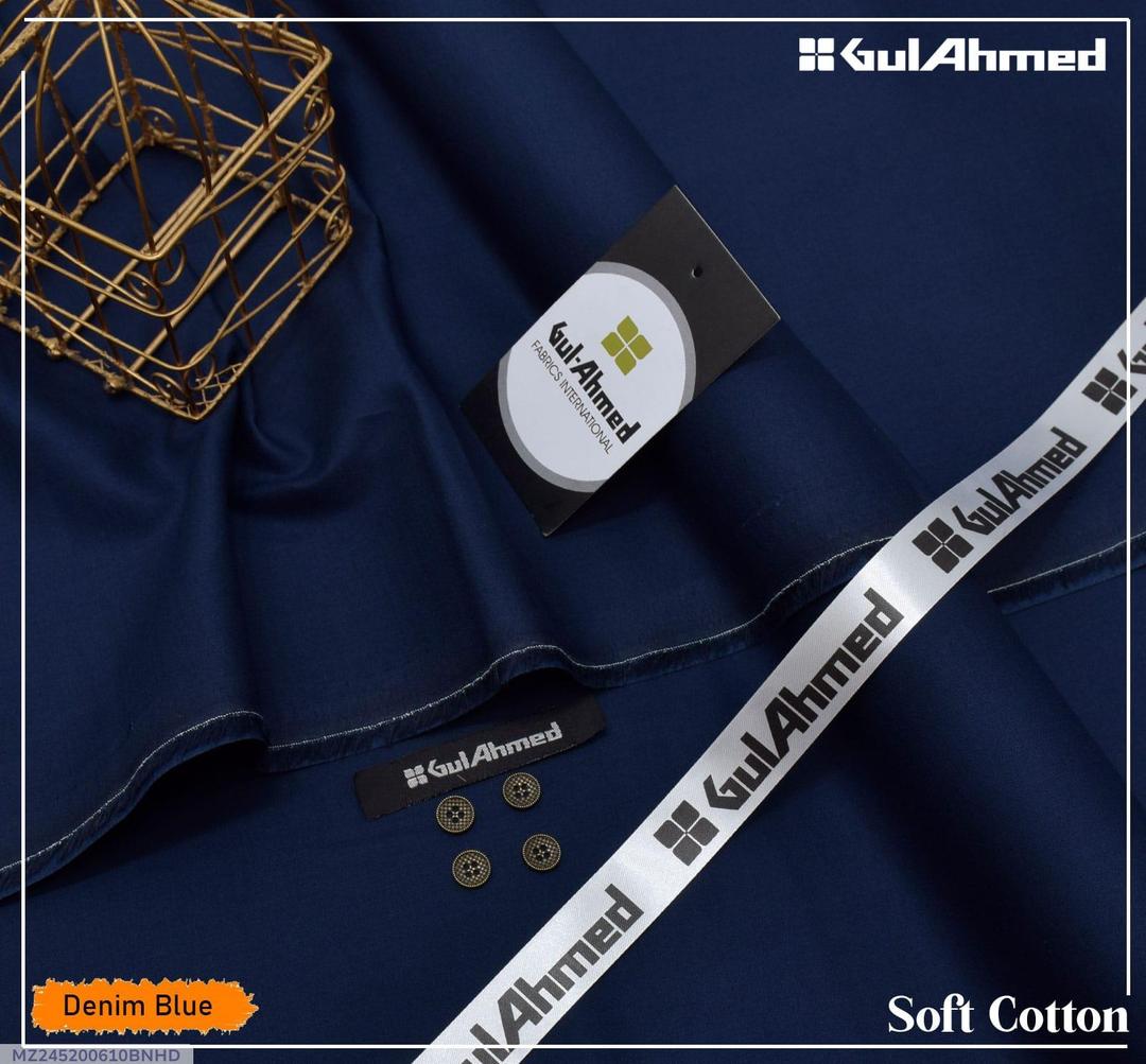 Men’s Unstitched Soft Cotton Plain Suit