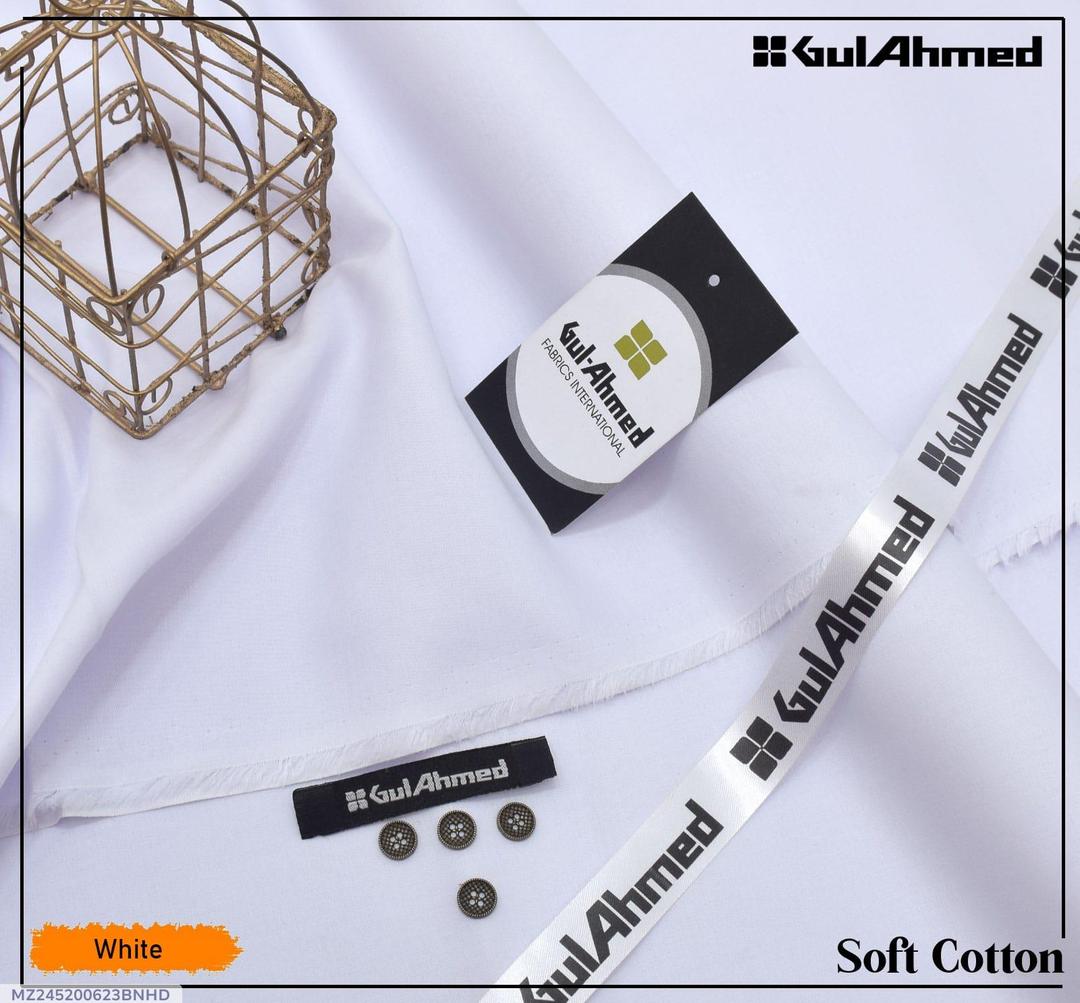 Men’s Unstitched Soft Cotton Plain Suit