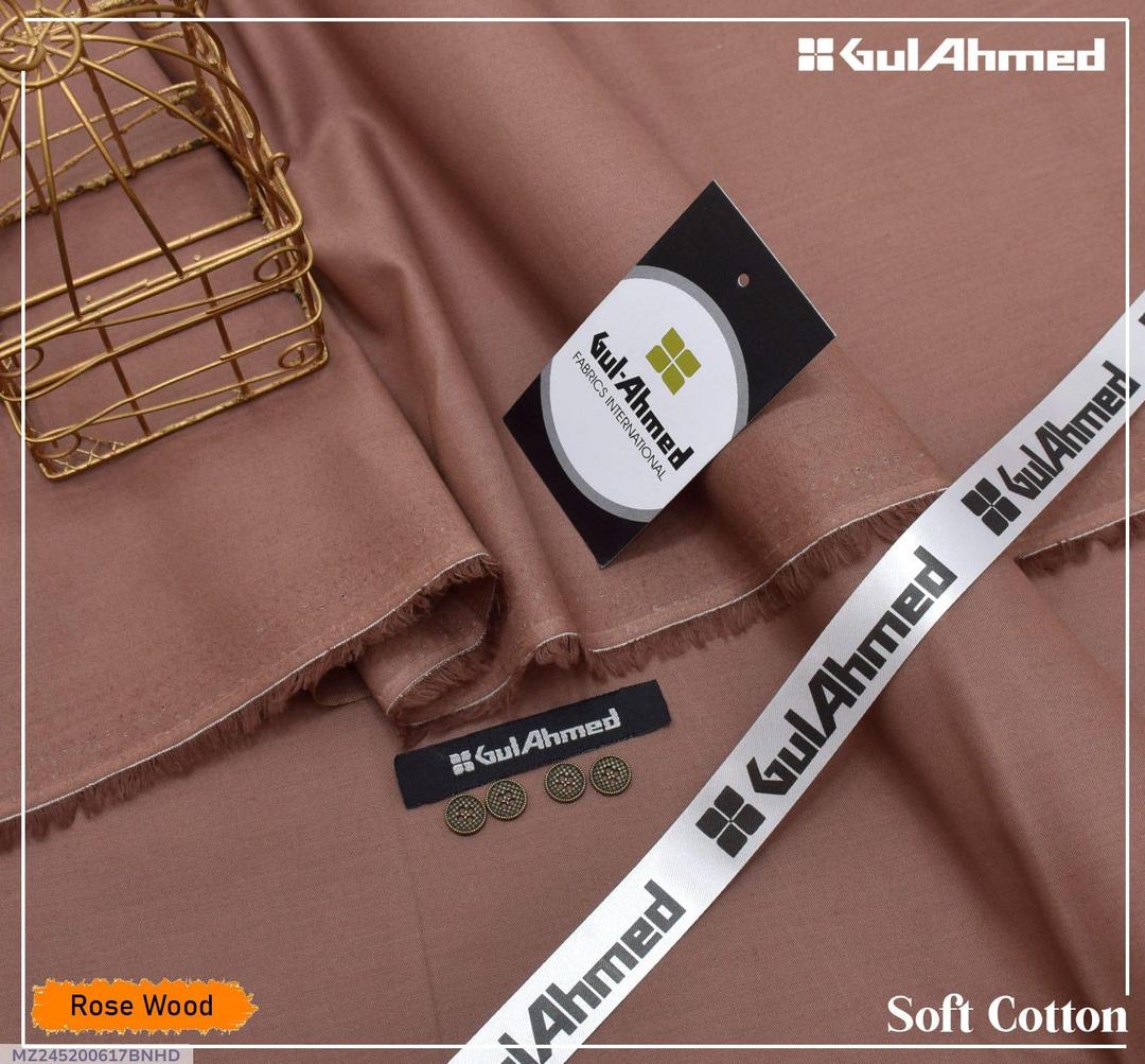 Men’s Unstitched Soft Cotton Plain Suit