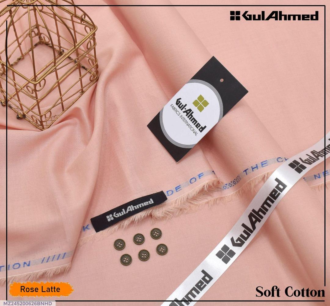 Men’s Unstitched Soft Cotton Plain Suit