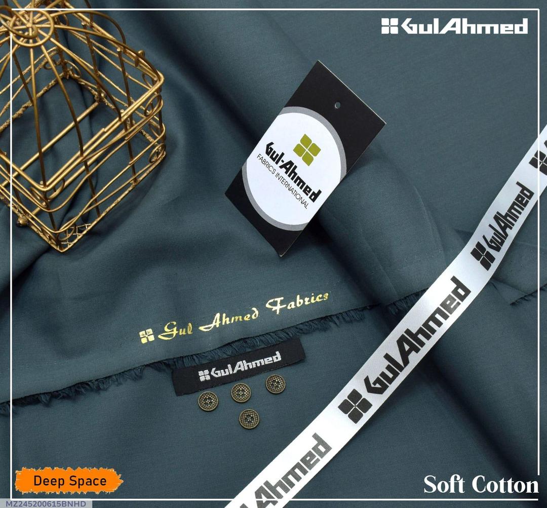 Men’s Unstitched Soft Cotton Plain Suit