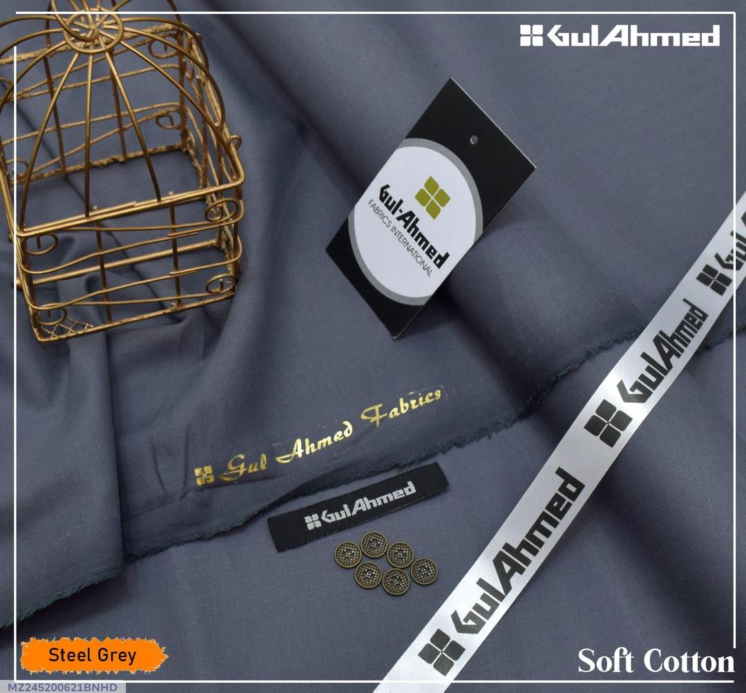 Men’s Unstitched Soft Cotton Plain Suit