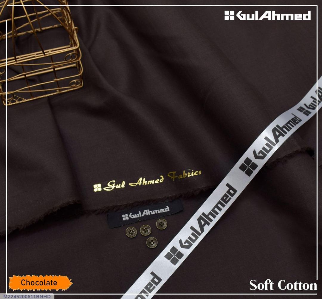 Men’s Unstitched Soft Cotton Plain Suit