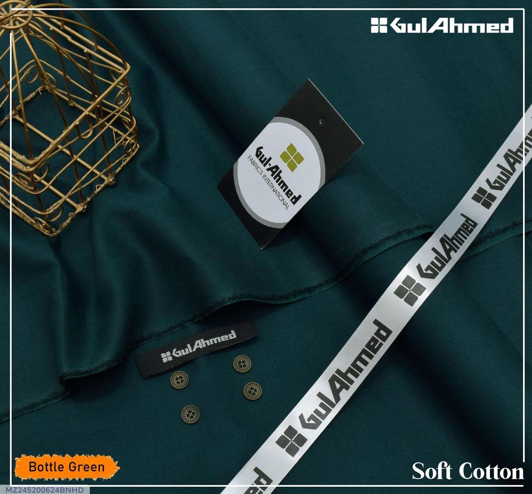Men’s Unstitched Soft Cotton Plain Suit