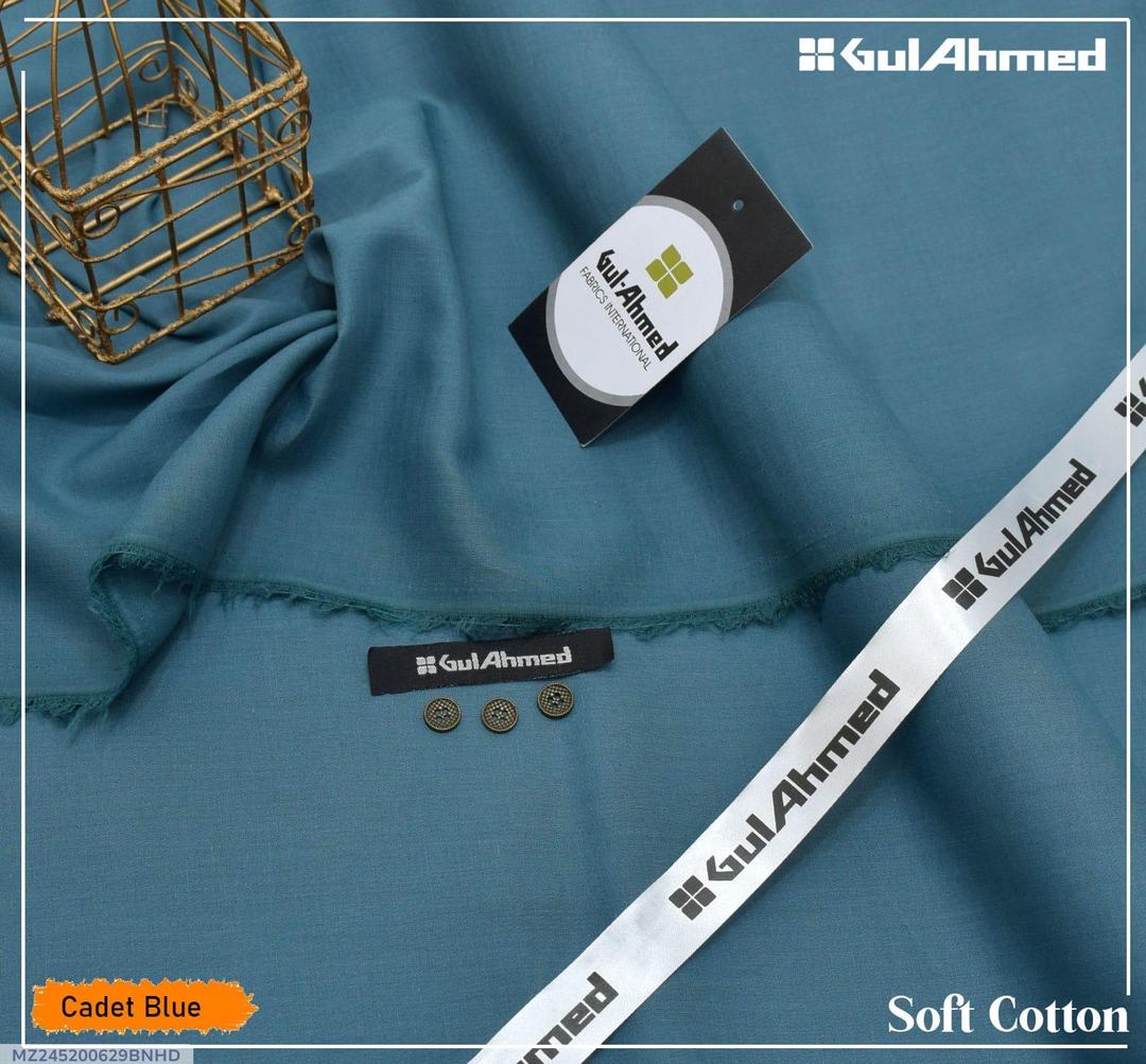 Men’s Unstitched Soft Cotton Plain Suit