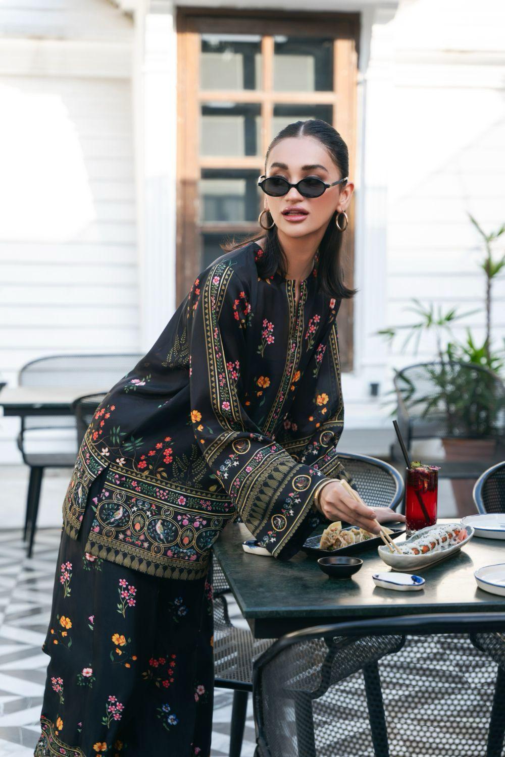 Stylish Printed Lawn Suit for Women - 2 Pcs Set with Cut Work Neckline