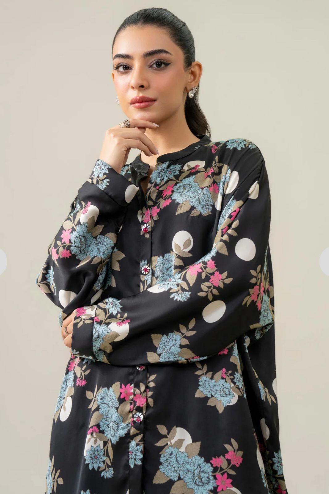 Stylish Printed Lawn Suit for Women - 2 Pcs Set with Cut Work Neckline