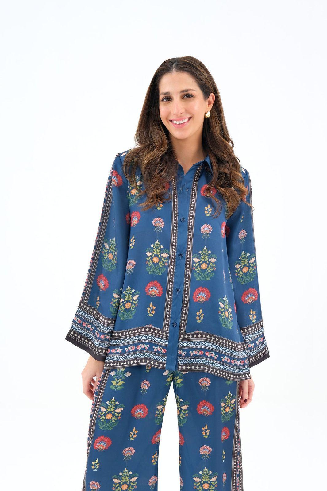 Stylish Printed Lawn Suit for Women - 2 Pcs Set with Cut Work Neckline