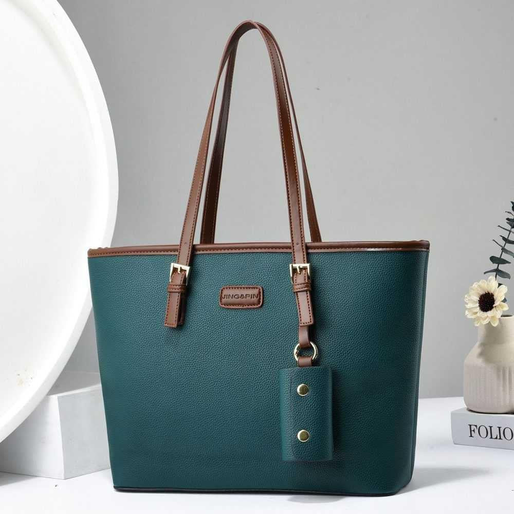 Versatile Women's Rexine Tote Bag - 1 Pc in Stunning Colors
