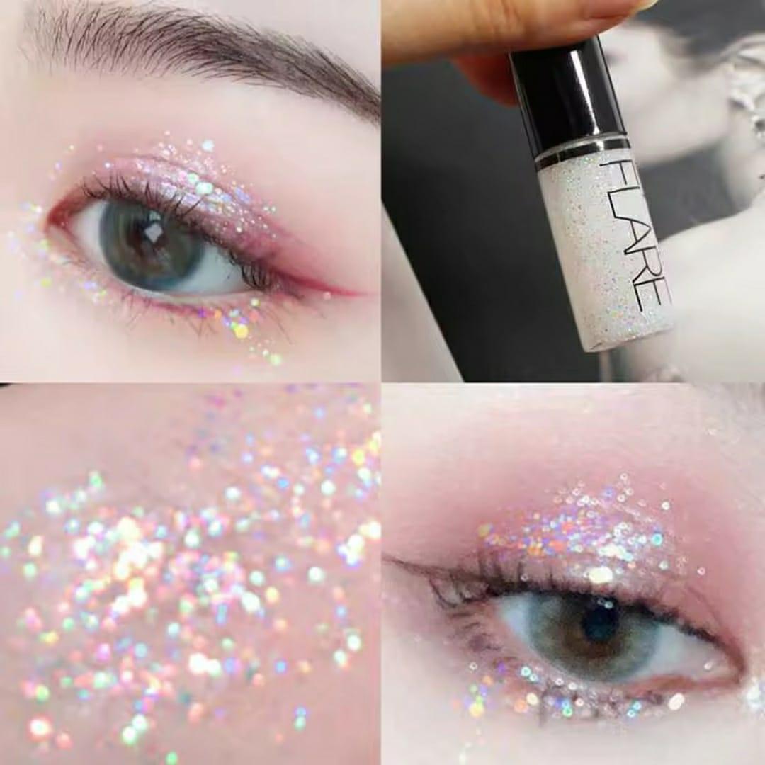 Metallic Shiny Waterproof Glitter Eyeshadow - Pack Of 5