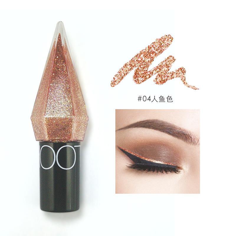 Glow Eyeliner Liquid Mini Five-color Shimmer Eyeshadow Paste Smooth Fine Brush Head Cross-border Beauty Makeup