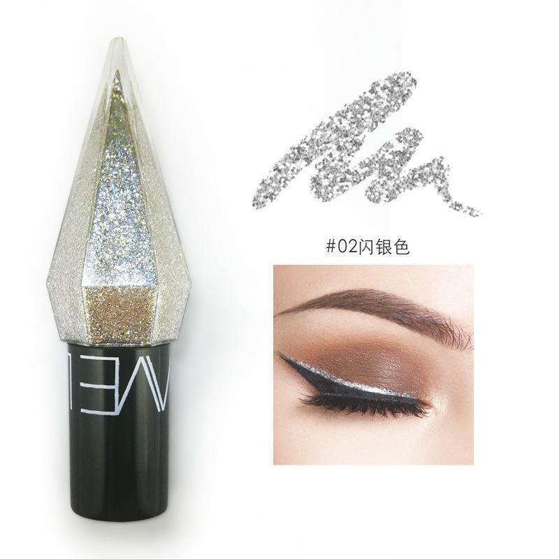 Glow Eyeliner Liquid Mini Five-color Shimmer Eyeshadow Paste Smooth Fine Brush Head Cross-border Beauty Makeup