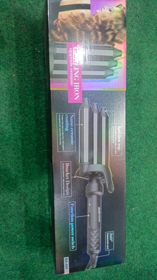Corded Electric Hair Crimper with Temperature Control for Beachy Waves - 1 Pcs