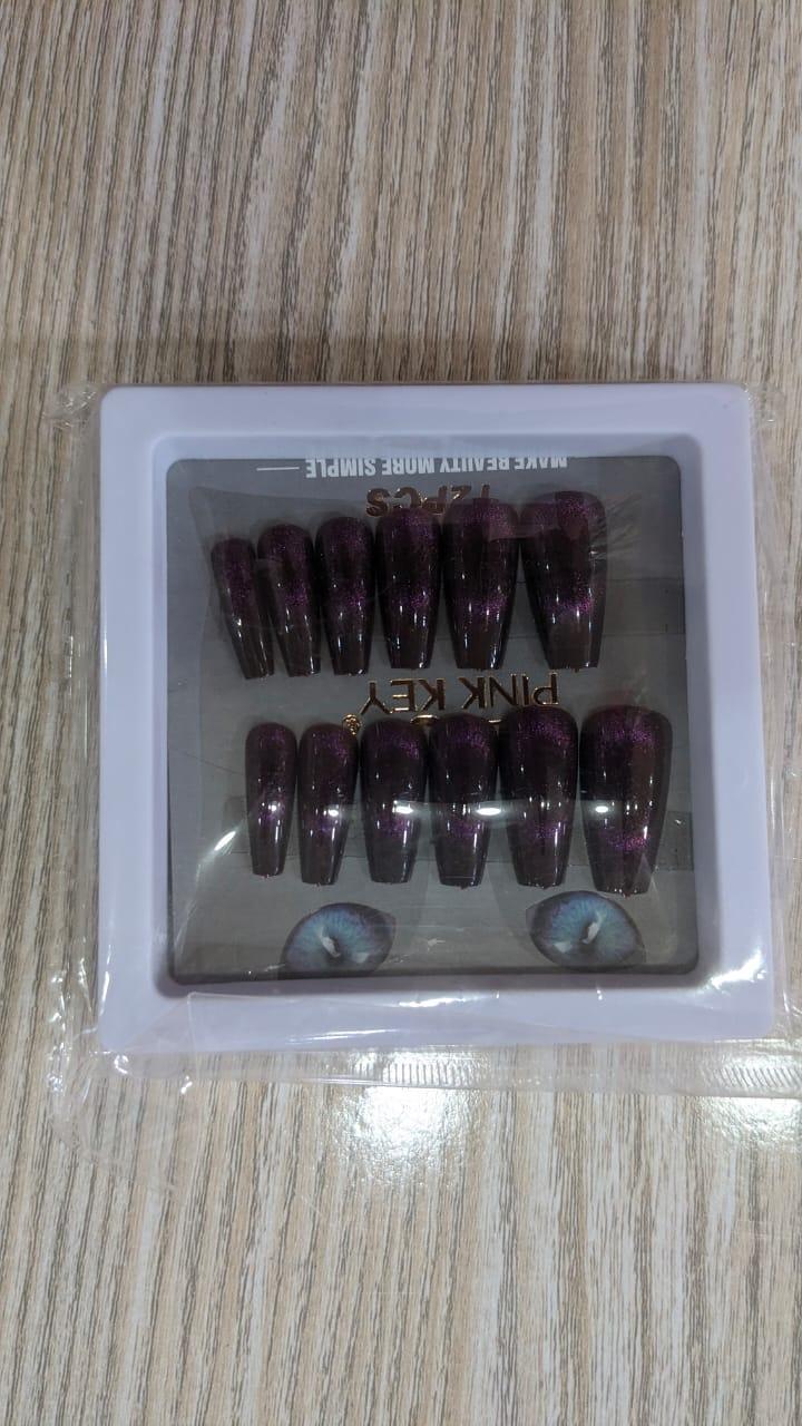 Professional Manicure Fake Nails - 10 Pcs Variety Pack in Bold Colors