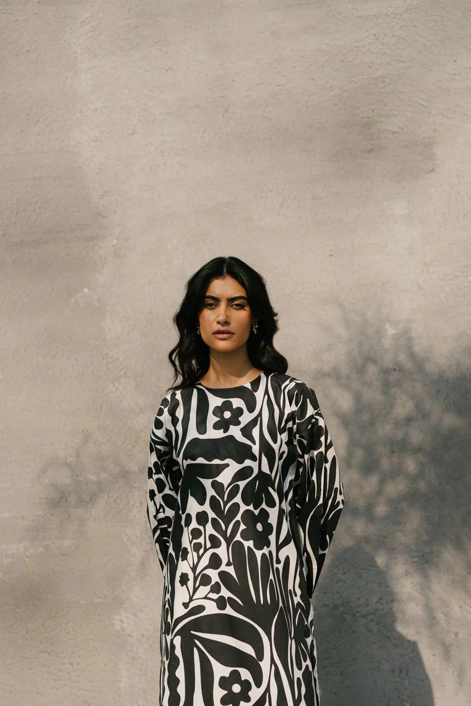 Stylish Printed Lawn Suit for Women - 2 Pcs Set with Cut Work Neckline