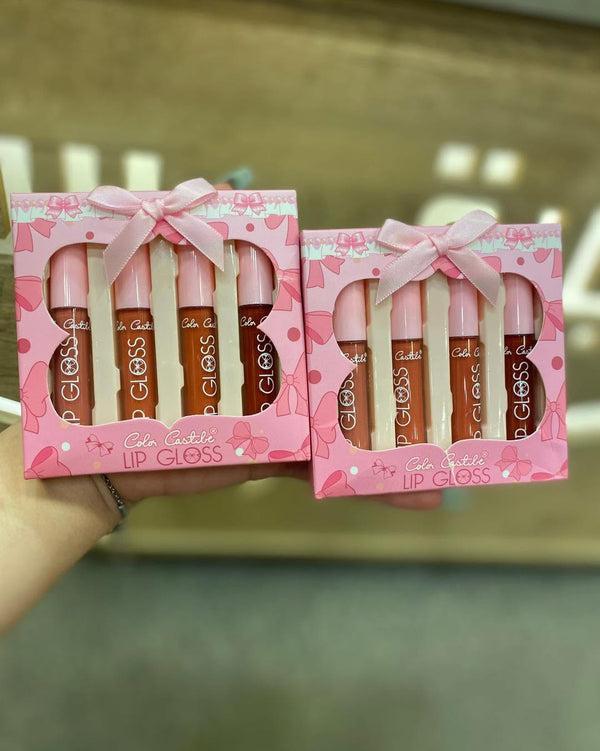 4 Pcs High Pigmented Multicolor Matte Lip Gloss Set