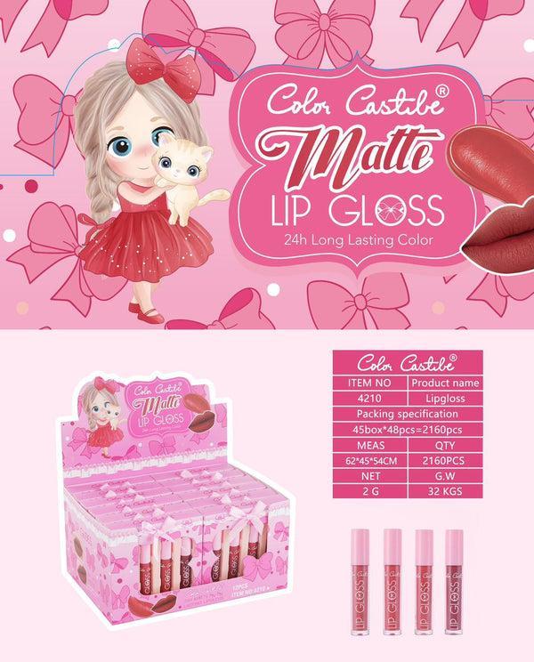 4 Pcs High Pigmented Multicolor Matte Lip Gloss Set