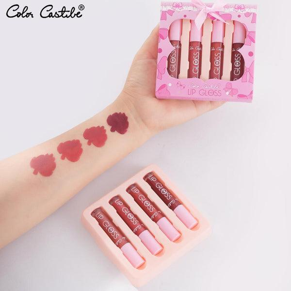 4 Pcs High Pigmented Multicolor Matte Lip Gloss Set