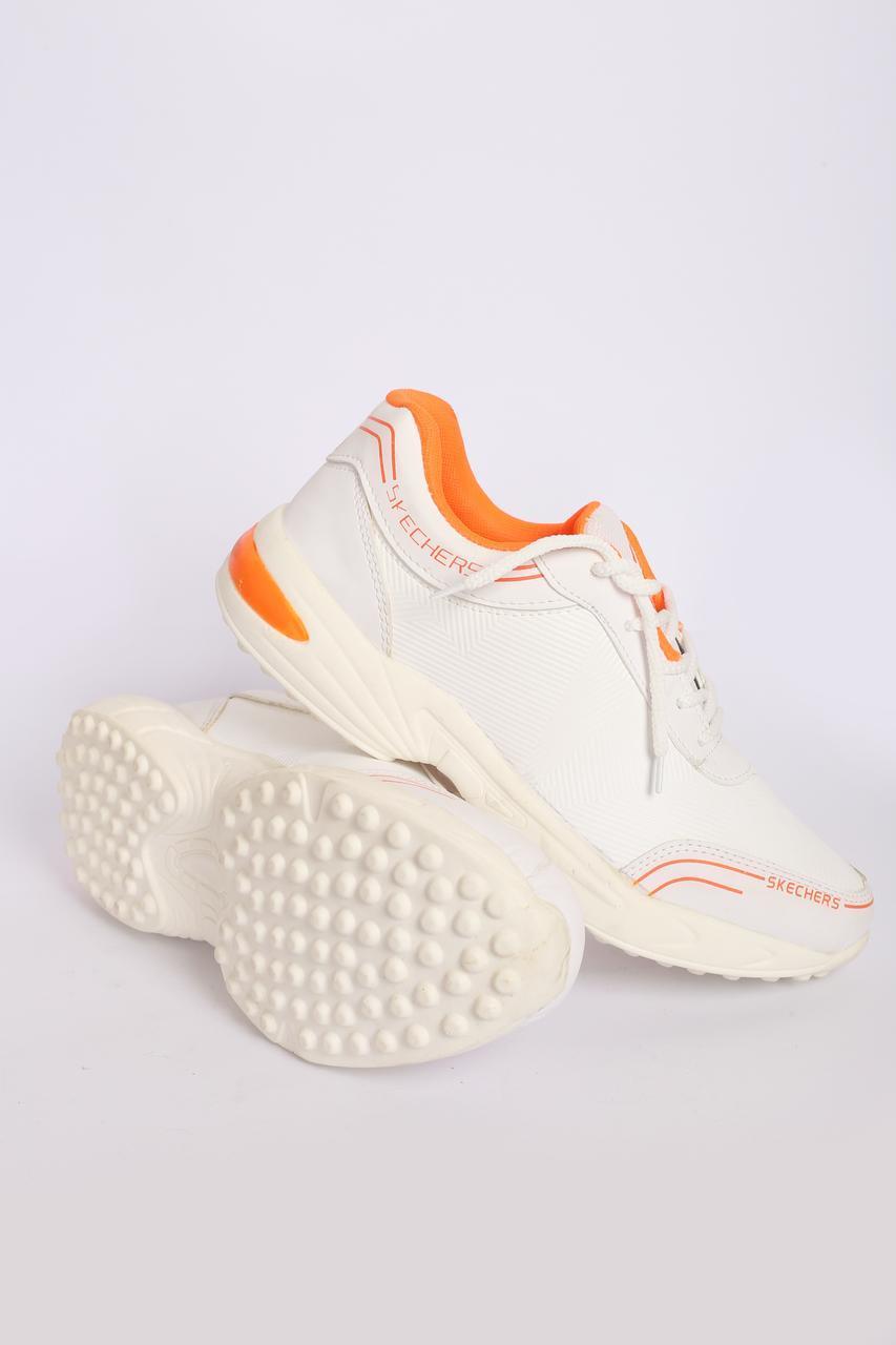 Men's White Synthetic Leather Casual Gripper - Perfect for Running & Everyday Wear
