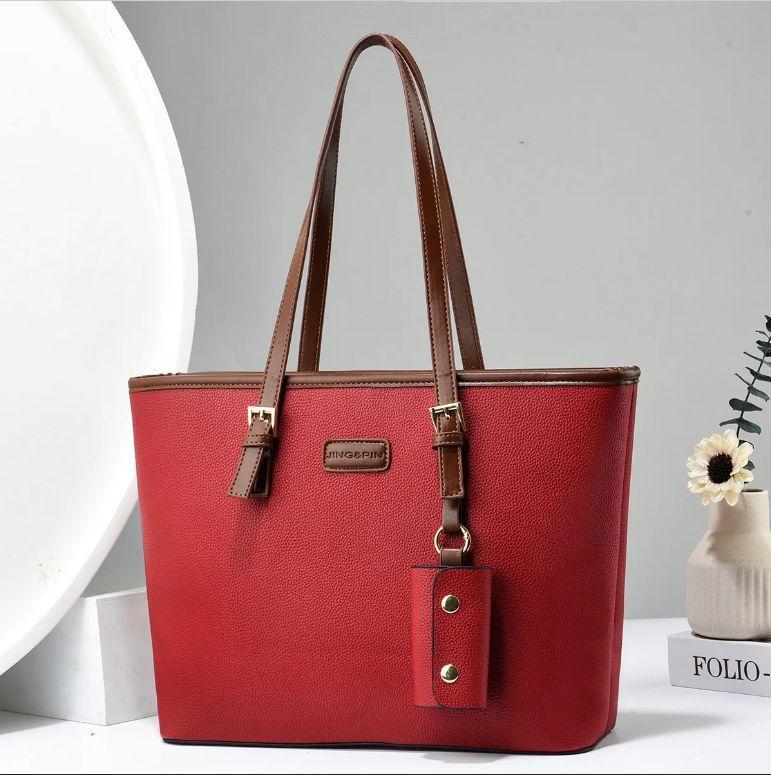 Versatile Women's Rexine Tote Bag - 1 Pc in Stunning Colors