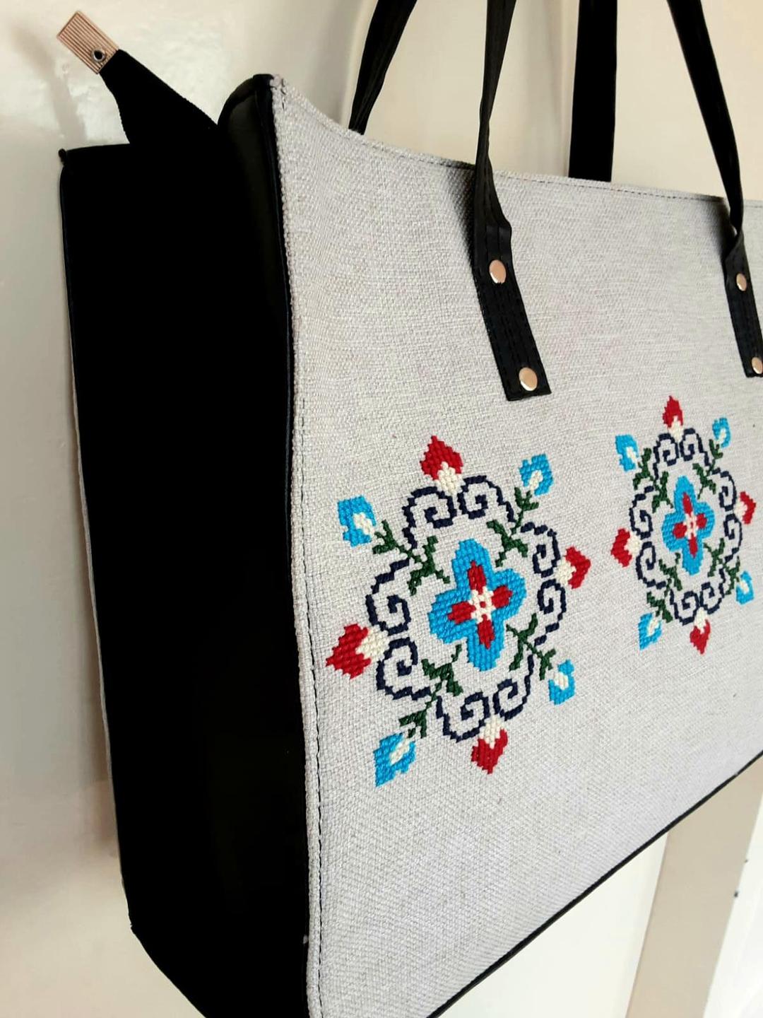 Women's Cotton Embroidered Hand Bag