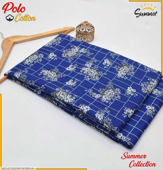 2 Pcs Women's Unstitched Printed Suit