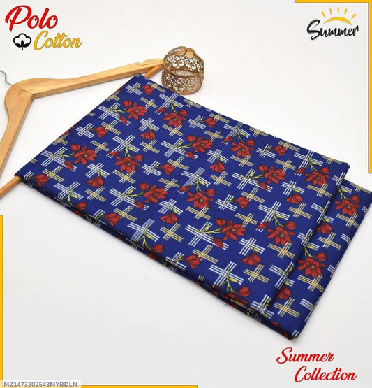 2 Pcs Women's Unstitched Printed Suit