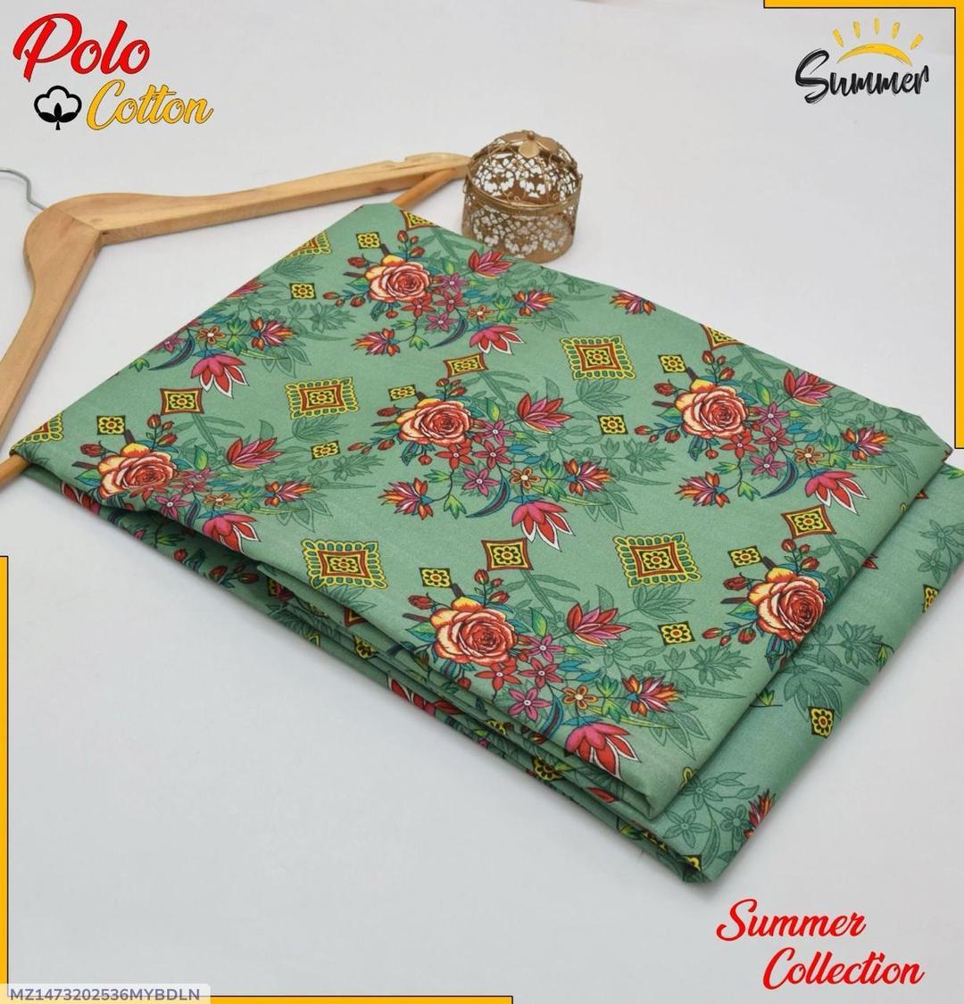 2 Pcs Women's Unstitched Printed Suit