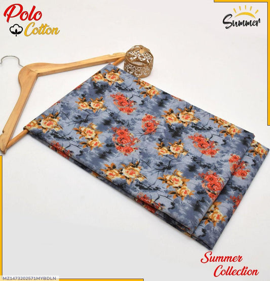 2 Pcs Women's Unstitched Printed Suit