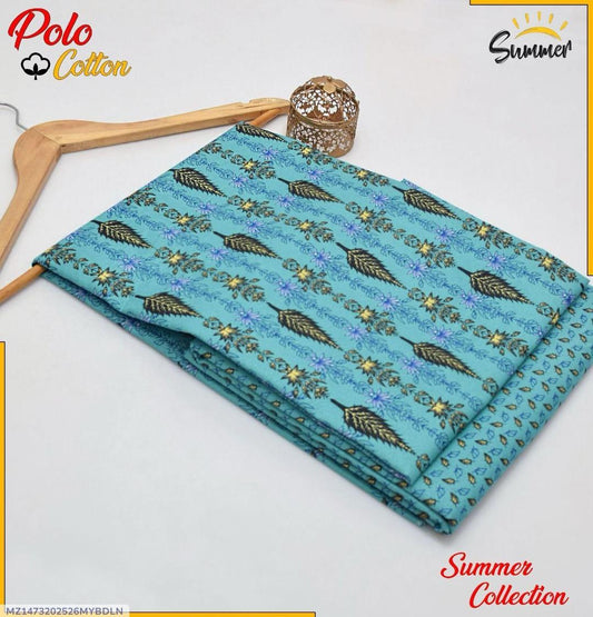 2 Pcs Women's Unstitched Printed Suit
