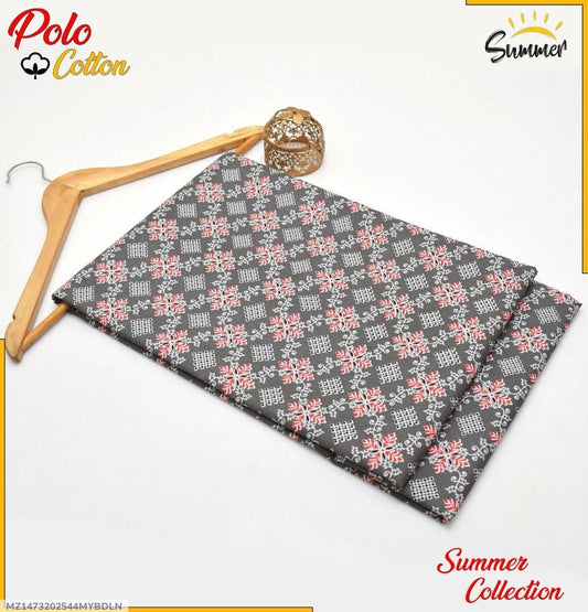 2 Pcs Women's Unstitched Printed Suit
