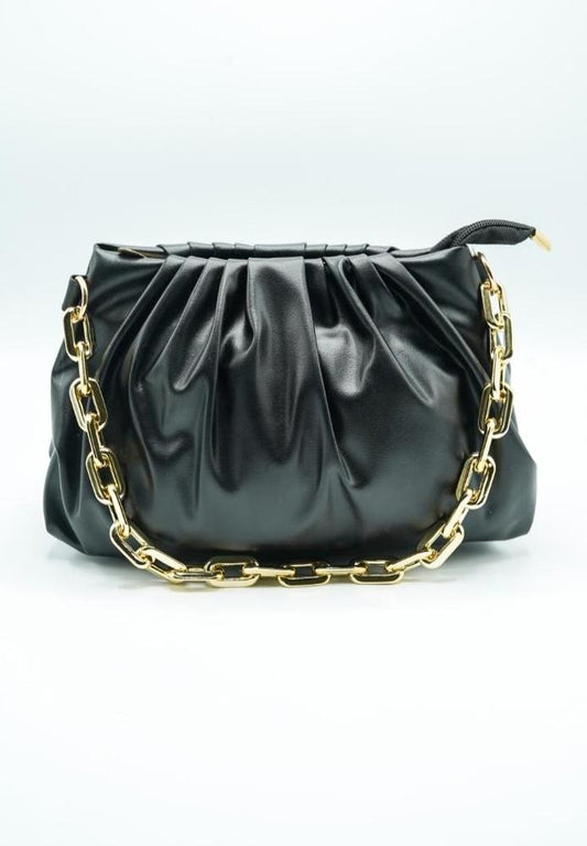 Women's PU Leather Plain Clutch Bag