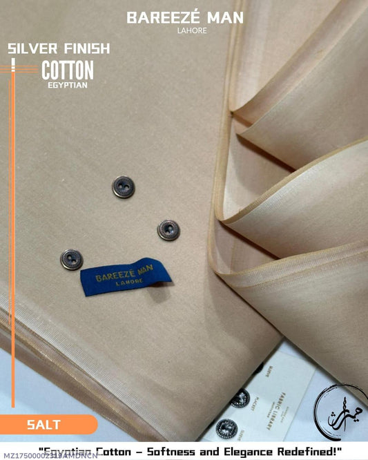 Men’s Unstitched Cotton Plain Suit