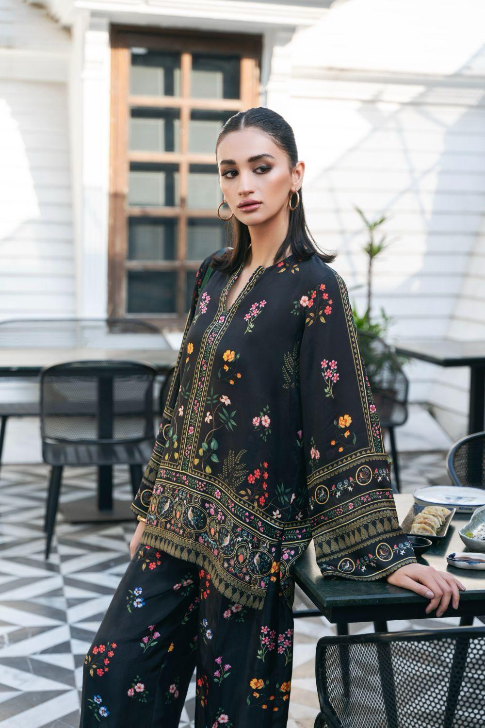 Stylish Printed Lawn Suit for Women - 2 Pcs Set with Cut Work Neckline