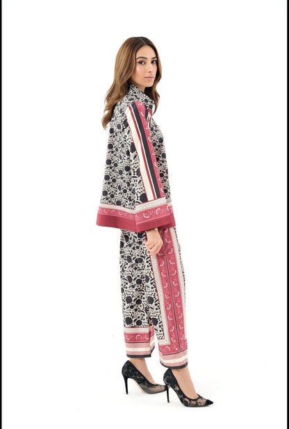 Stylish Printed Lawn Suit for Women - 2 Pcs Set with Cut Work Neckline