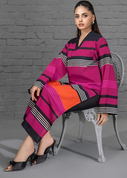 Stylish Printed Lawn Suit for Women - 2 Pcs Set with Cut Work Neckline