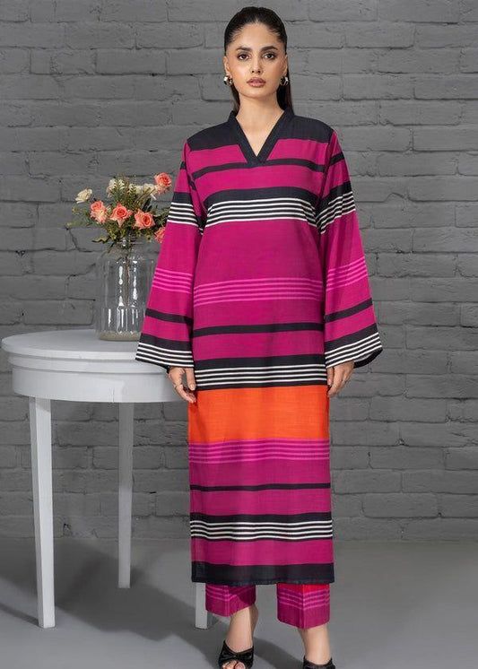 Stylish Printed Lawn Suit for Women - 2 Pcs Set with Cut Work Neckline