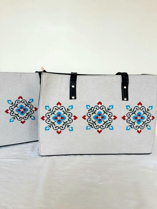 Women's Cotton Embroidered Hand Bag