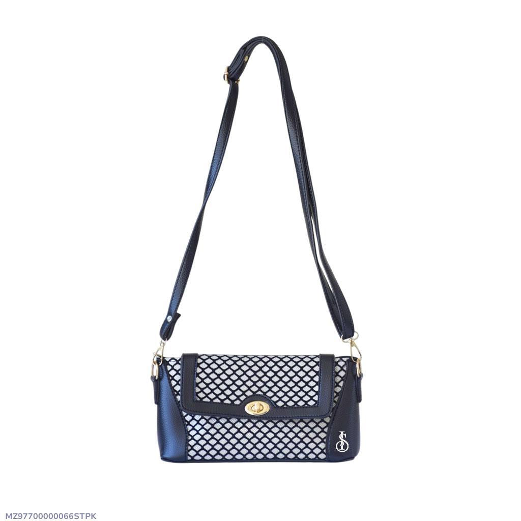 Girl's PU Leather Textured Shoulder Bag