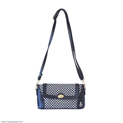 Girl's PU Leather Textured Shoulder Bag