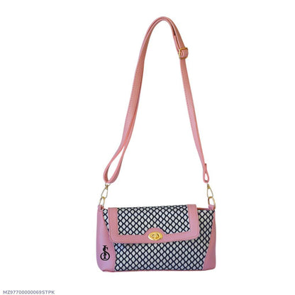 Girl's PU Leather Textured Shoulder Bag