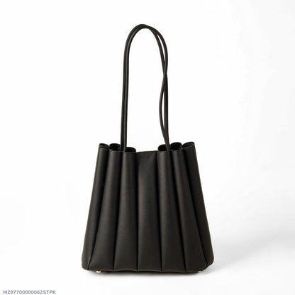 Women's PU Leather Plain Shoulder Bag