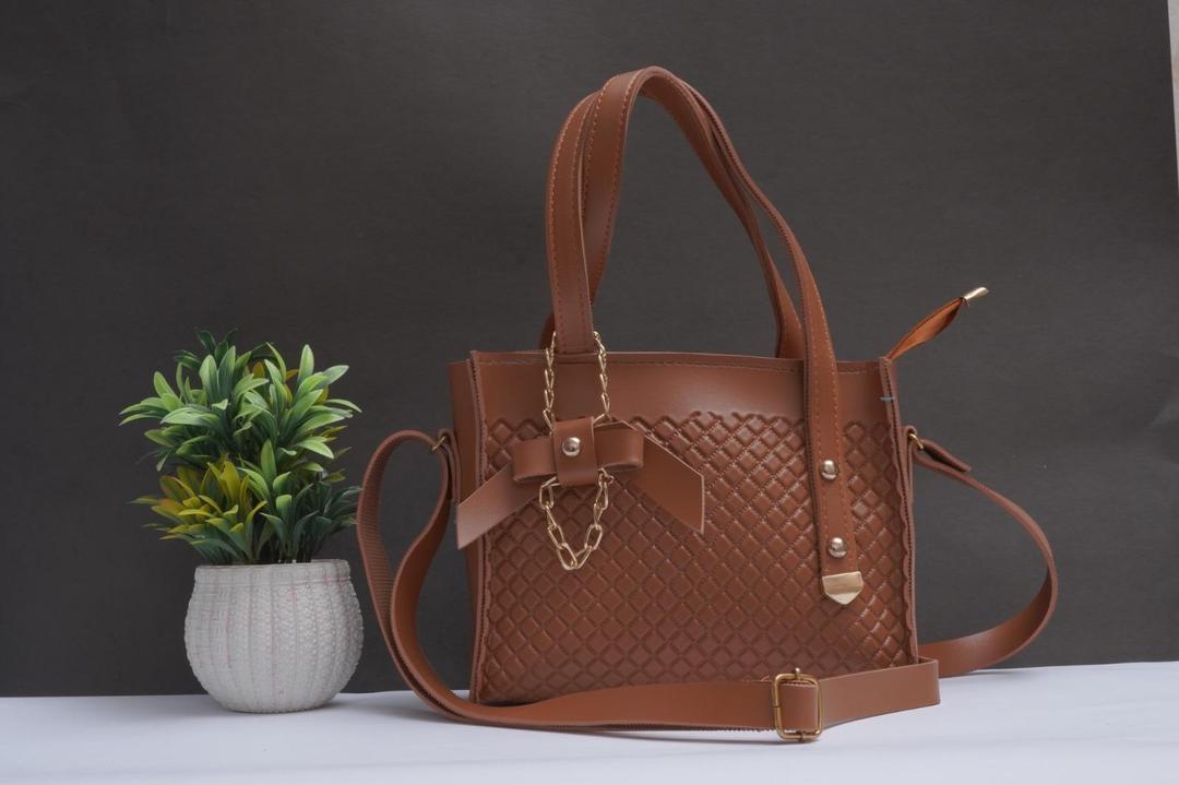 Chic Leather Textured Shoulder Bag for Girls - 1 Pc in Stylish Colors