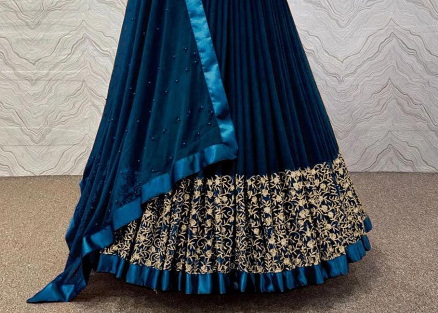 Elegant Black Shamoz Silk Embroidered Maxi Suit - 3 Pcs Set